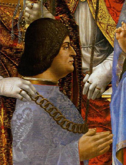 unknow artist Ludovico Il Moro and his son Massimiliano Sforza oil painting image